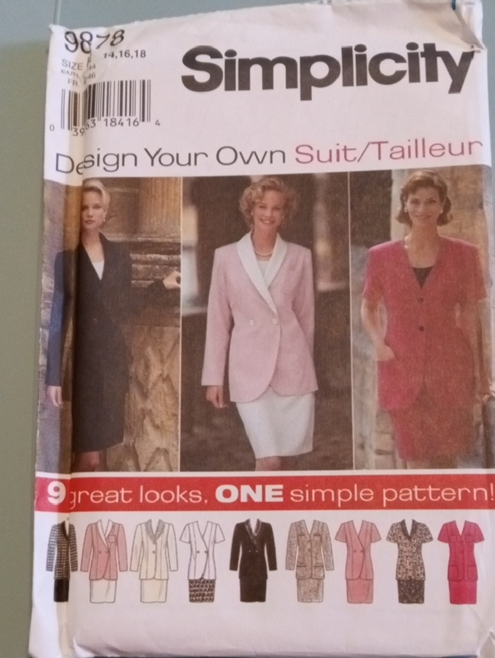 Simplicity Womens Pink Blazer and Suit Jacket Pattern